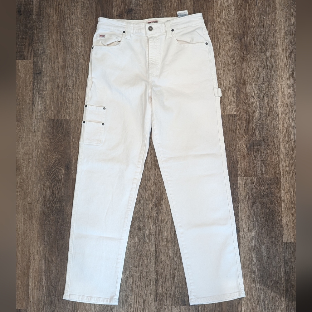 Women's Kit Carpenter Jeans, Size 30, Color White